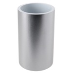 Gedy YU98-73 Silver Finish Free Standing Round Toothbrush Holder